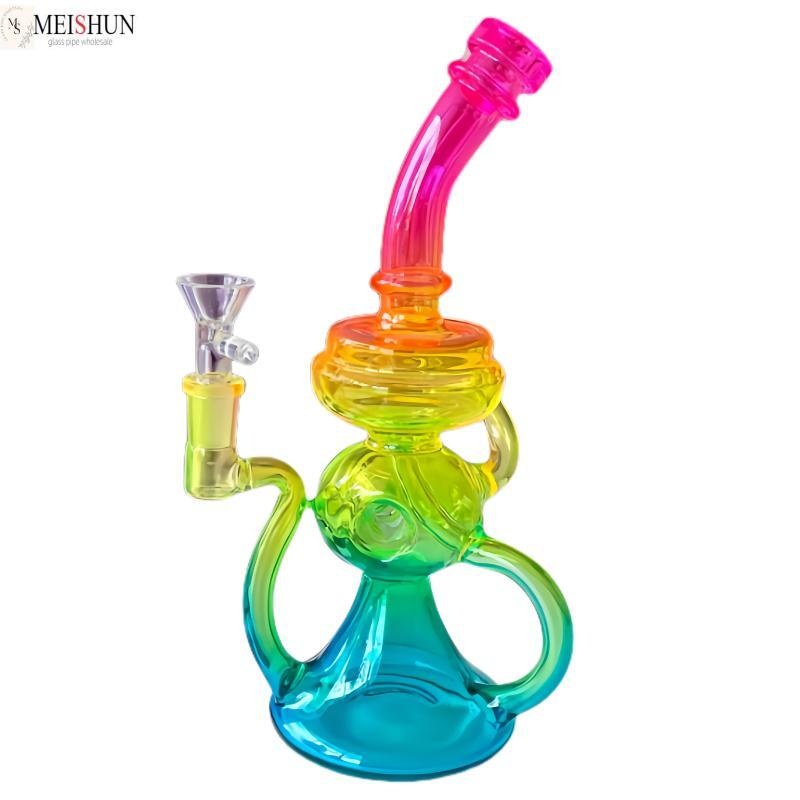 Rainbow Colorful DAB Rig Recycling Bong Wholesale Supply