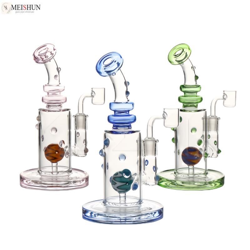 Wholesale 8.3 Inches Wig Wag Glass Dab Rig