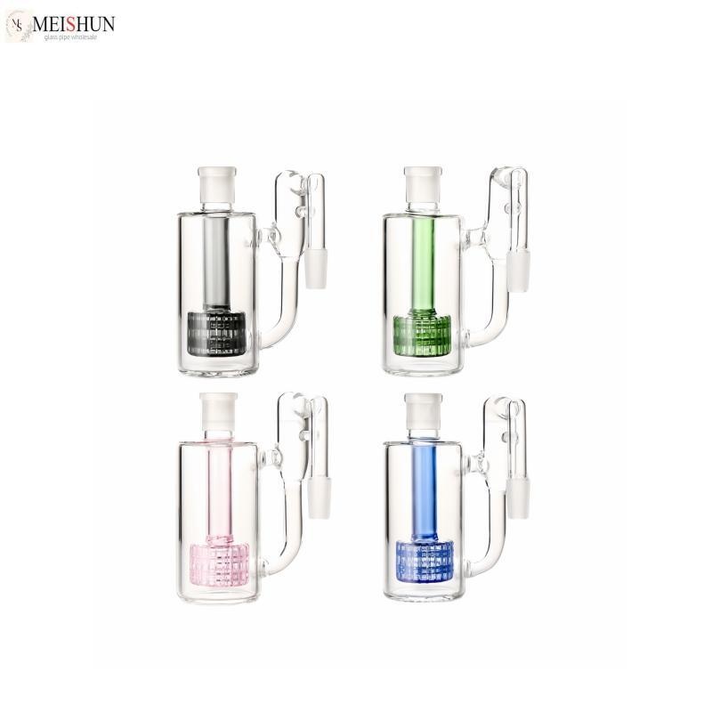 Wholesale 90 Degrees Glass Ash Catcher With Showerhead Perc