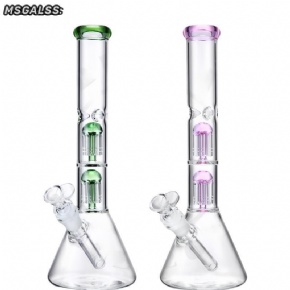 Wholesale 13 Inches Glass Bong With Double Tree Perc