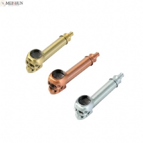 Wholesale Cool Metal Skull Smoking Pipe