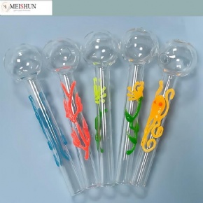 Wholesale 4 Inches Glow In The Dark Glass Oil Burner