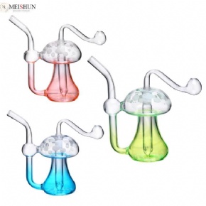 Wholesale Colorful Mushroom Glass Oil Burner Bubbler
