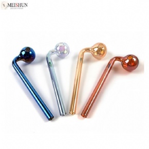 Wholesale Electroplate L-Shape Glass Oil Burner