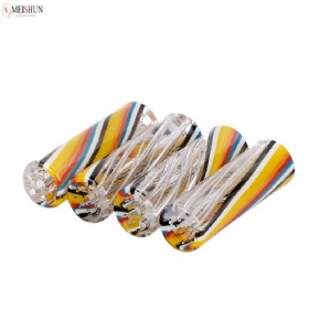 Wholesale Colorful Stripe Customizable Reusable 7-Hole Glass Joint Filter