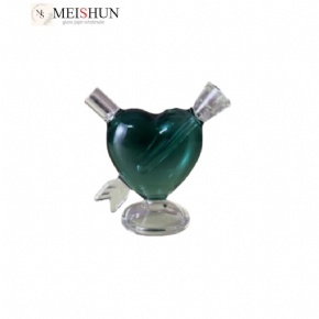 Wholesale heart-shaped glass bubblers, bubblers pipes, smoking pipes, glass smoking accessories