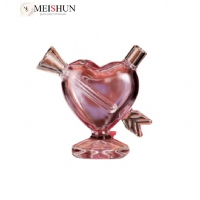 Wholesale heart-shaped glass bubblers, bubblers pipes, smoking pipes, glass smoking accessories