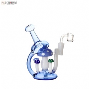 Wholesale 6.7 inch Mixed Color Mushroom Glass Bong
